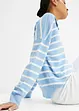 Gestreifter Pullover aus Viskosemix, bonprix