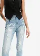 Straight-Jeans Mid Waist, Print, bonprix