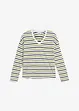 Gestreiftes Langarmshirt aus Bio-Baumwolle, bonprix