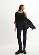 Jean droit taille mi-haute, extensible, bonprix
