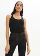Jean droit taille mi-haute, extensible, bonprix