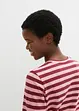 Gestreiftes Langarmshirt mit Stickerei, bonprix