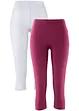 Schmal geschnittene Capri-Leggings (2er Pack), bonprix