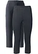 Schmal geschnittene Capri-Leggings (2er Pack), bonprix