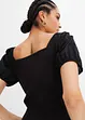 Strucktur-Shirt aus Materialmix, BODYFLIRT boutique