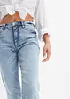 Straight Jeans High Waist, cropped, bonprix