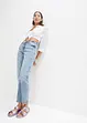 Straight Jeans High Waist, cropped, bonprix