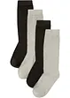 Lot de 4 chaussettes longueur mollet à bord non comprimant, bpc bonprix collection
