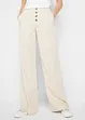 Pantalon palazzo en lin mélangé, bonprix