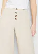 Pantalon palazzo en lin mélangé, bonprix