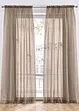 Lot de 2 voilages unis, bonprix