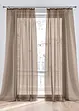Lot de 2 voilages unis, bonprix