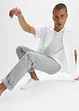 Pantalon droit extensible taille élastiquée, Regular, bonprix