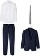 Anzug mit Hemd und Krawatte (4-tlg.Set), Regular Fit, bonprix