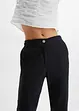 Verkürzte High-Waist-Hose aus Leinen-Viskose-Mix, bonprix