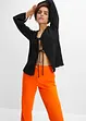 High-Waist-Hose aus Leinen-Viskose-Mix, bonprix