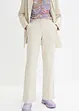High-Waist-Hose aus Leinen-Viskose-Mix, bonprix