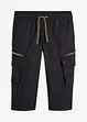 Pantalon jogger 3/4 avec poches cargo, Regular, bonprix