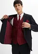 Hochzeitsanzug Slim Fit (5-tlg.Set): Sakko, Hose, Weste, Krawatte, Einstecktuch, bonprix