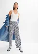 Pantalon taille élastiquée en viscose fluide, bonprix