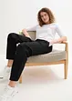 Hose aus Baumwoll-Leinen-Mix, High-Waist, bonprix