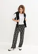 Bedruckte Palazzo-Hose mit Bequembund, bonprix