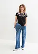 Baumwollshirt, ½ Arm, bonprix