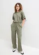 Jersey-Jumpsuit mit weitem Bein, bonprix