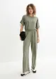 Jersey-Jumpsuit mit weitem Bein, bonprix
