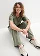 Jersey-Jumpsuit mit weitem Bein, bonprix