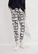 Pantalon imprimé à taille élastiquée, bonprix