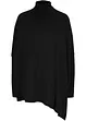 Poncho-Rollkragenpullover mit asymmetrischem Schnitt, bonprix