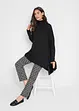 Poncho-Rollkragenpullover mit asymmetrischem Schnitt, bonprix