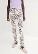 Stretch-Hose mit Blumen-Print, bonprix