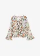 bedruckte Bluse mit Volants, bonprix