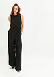 Jersey-Jumpsuit aus strukturiertem Crêpe, bonprix