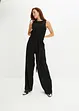 Jersey-Jumpsuit aus strukturiertem Crêpe, bonprix