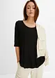 Rundhalsshirt aus softer Viskose, bonprix