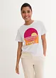 Bio-Baumwollshirt mit Druck, kurzarm, bpc bonprix collection