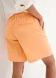 Weite Shorts mit Bundfalten mit Leinen mit High-Waist-Bequembund, bonprix