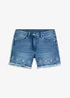 Jeans-Shorts Mid Waist, Lochstickerei, bonprix