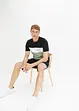 T-Shirt und Sweat-Bermuda (2-tlg.Set) aus Bio Baumwolle, bonprix