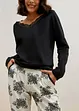 Pyjama mit Spitze und Eingriffstaschen mit Bio-Baumwolle, bonprix