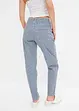 Barrel-Jeans, Mid Waist, gestreift, bonprix