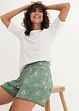 Bedruckte Crinkle-Shorts mit Gummibund, bonprix