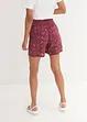 Bedruckte Crinkle-Shorts mit Gummibund, bonprix