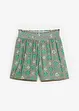 Bedruckte Crinkle-Shorts mit Gummibund, bonprix