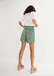 Bedruckte Crinkle-Shorts mit Gummibund, bonprix