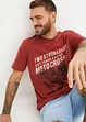 T-Shirt aus Bio-Baumwolle mit Motorrad-Druck, John Baner JEANSWEAR