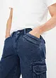 Cargo-Jeans-Bermuda aus Bio Baumwolle, Loose Fit, RAINBOW